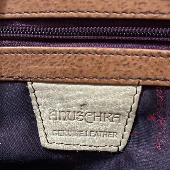 Anuschka Multicolor Dragonfly and Floral Shoulder Bag - Picture 2 of 7